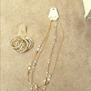 Earrings necklace bracelet